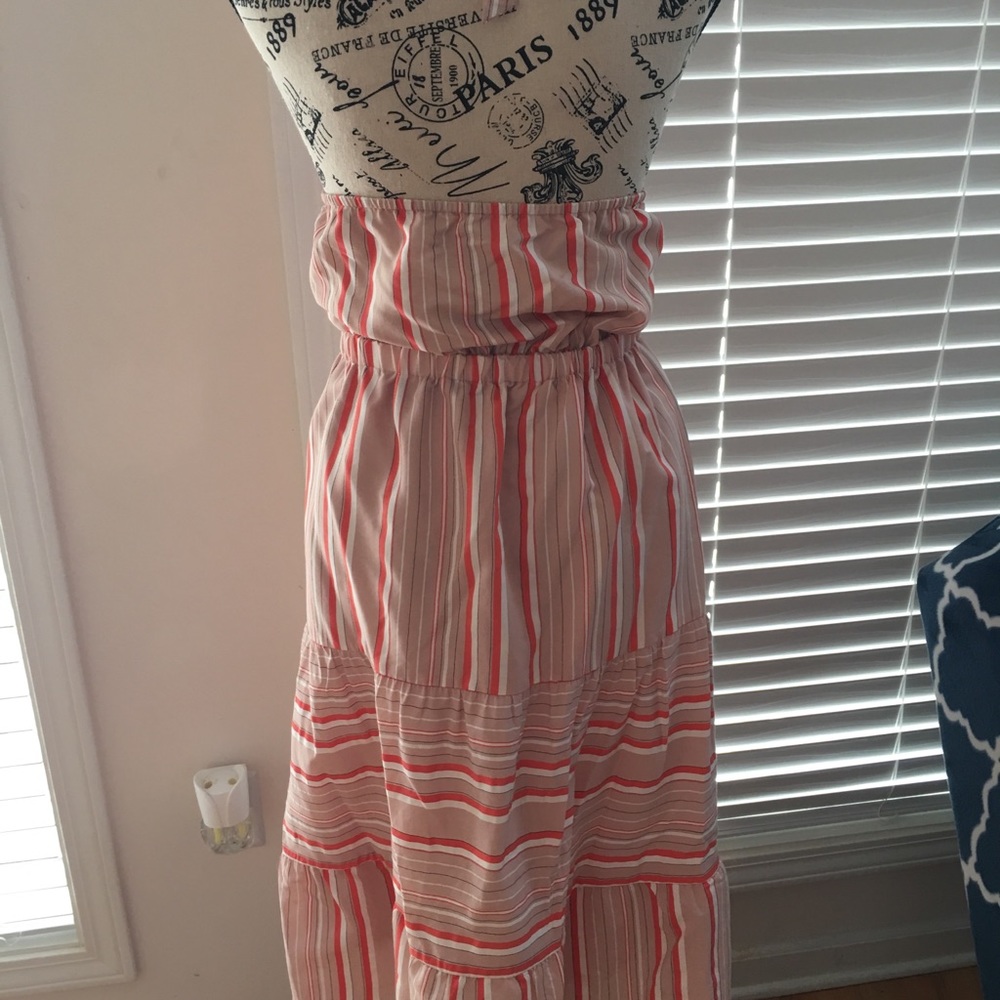 🆕 NWT Kaari Blue Striped Halter Dress - Picture 5 of 8